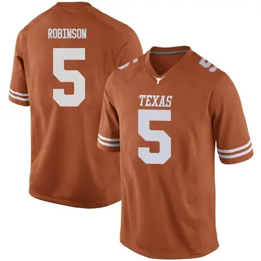 Orange Bijan Robinson Men's Texas Longhorns Mens Football College Jersey - Game